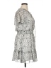 BCBGeneration 100% Polyester Paisley Gray Casual Dress Size 14 - photo 4