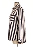 Express Stripes Ivory Long Sleeve Blouse Size L - photo 5