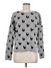 360 Cashmere Print Gray Wool Pullover Sweater Size M - photo 1