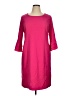 Nina Leonard Solid Pink Casual Dress Size XL - photo 1