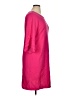 Nina Leonard Solid Pink Casual Dress Size XL - photo 4