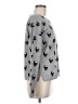 360 Cashmere Print Gray Wool Pullover Sweater Size M - photo 4