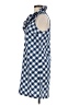 Mud Pie 100% Polyester Checkered-gingham Blue Casual Dress Size M - photo 5
