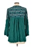 Umgee 100% Rayon Teal 3/4 Sleeve Blouse Size L - photo 2