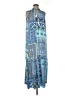 Chico's 100% Polyester Paisley Blue Casual Dress Size M - photo 1