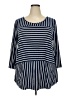 Avenue Blue 3/4 Sleeve Blouse Size 20 Plus - photo 1