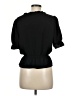Topshop 100% Polyester Black Short Sleeve Blouse Size 8 - photo 2