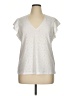MICHAEL Michael Kors Ivory Short Sleeve Top Size XL - photo 1