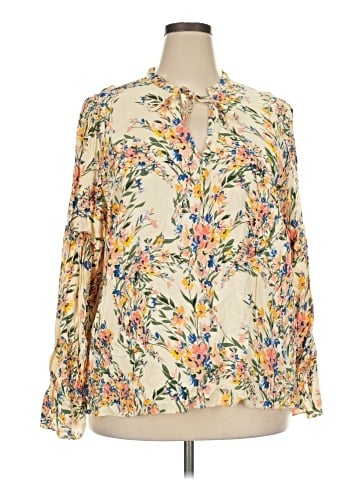 ELOQUII Long Sleeve Blouse (view 1)