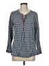 J.Jill Gray 3/4 Sleeve Blouse Size Med Petite - photo 1