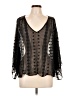 Zoa Black 3/4 Sleeve Blouse Size M - photo 1