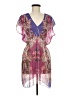 One World 100% Polyester Purple Kimono Size M - photo 1
