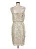 Laundry by Shelli Segal 100% Polyester Metallic Silver Cocktail Dress Size 6 - photo 2