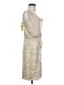 Laundry by Shelli Segal 100% Polyester Metallic Silver Cocktail Dress Size 6 - photo 4