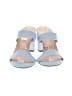 J.Crew 100% Leather Color Block Blue Sandals Size 9 1/2 - photo 2