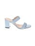 J.Crew 100% Leather Color Block Blue Sandals Size 9 1/2 - photo 1