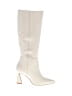 Vince Camuto 100% Leather Ivory Boots Size 5 1/2 - photo 1