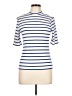 Assorted Brands Ivory Short Sleeve Turtleneck Size L - photo 1