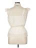 AGB 100% Polyester Ivory Sleeveless Blouse Size XL - photo 2
