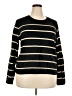 J.Crew Factory Store Stripes Black Pullover Sweater Size XXL - photo 1