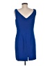 Chadwicks 100% Polyester Solid Blue Cocktail Dress Size 8 (petite) - photo 2