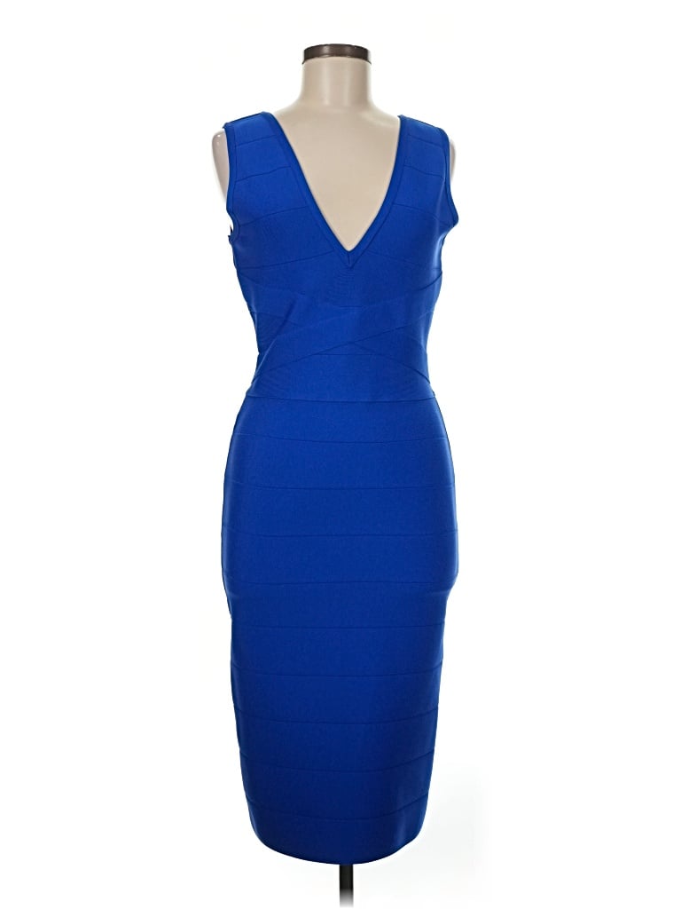 Pre-owned Bebe Cocktail Dress In Blue