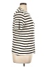 Massimo Dutti Stripes Ivory Short Sleeve Turtleneck Size XL - photo 4