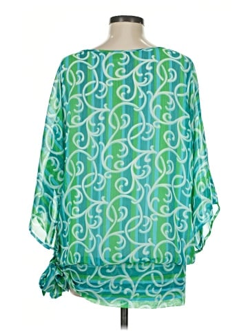 Bob Mackie 3/4 Sleeve Blouse (view 2)