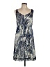 Coldwater Creek Paisley Blue Cocktail Dress Size 12 - photo 1
