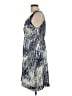 Coldwater Creek Paisley Blue Cocktail Dress Size 12 - photo 5