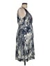 Coldwater Creek Paisley Blue Cocktail Dress Size 12 - photo 4