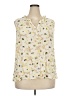 Talbots 100% Viscose Floral Ivory Sleeveless Blouse Size 3X - photo 1