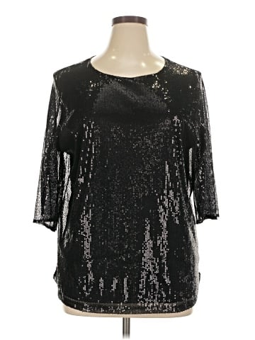NY Collection 3/4 Sleeve Top (view 1)