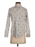 Rails Hearts Gray Long Sleeve Button-Down Shirt Size XS - photo 1