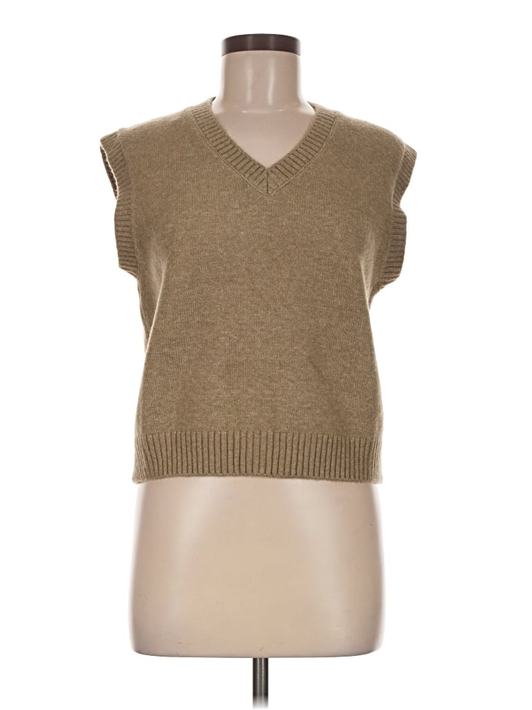 Zara Sweater Vest In Brown