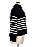 DKNY Stripes Black Turtleneck Sweater Size XL - photo 4