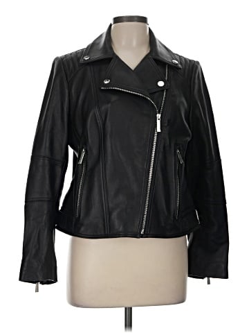 MICHAEL Michael Kors Leather Jacket (view 1)