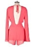 Olivaceous 100% Polyester Solid Pink Romper Size L - photo 2