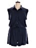 Lou & Grey Solid Blue Romper Size XL - photo 1