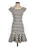 Milly Stripes Ivory Casual Dress Size P (petite) - photo 1