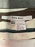 Zara Basic 100% Flax Stripes Silver Casual Skirt Size L - photo 4