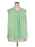 41Hawthorn 100% Polyester Green Sleeveless Blouse Size 2X - photo 1