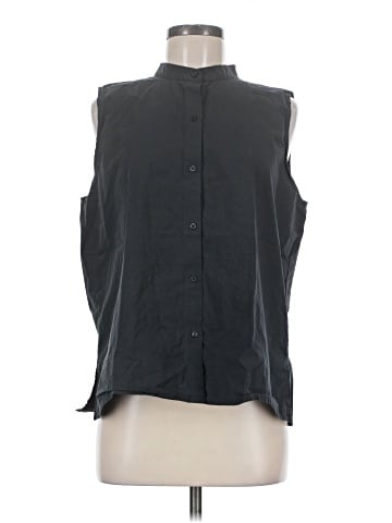 Eileen Fisher Sleeveless Button-Down Shirt (view 1)