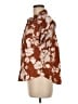 Sugarlips 100% Cotton Floral Brown Short Sleeve Blouse Size M - photo 5