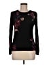Daniel Rainn 100% Viscose Floral Black Pullover Sweater Size M - photo 1