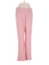 Lesley Evers Checkered-gingham Red Casual Pants Size M - photo 1