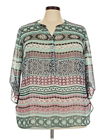 Sara Michelle 3/4 Sleeve Blouse (view 1)