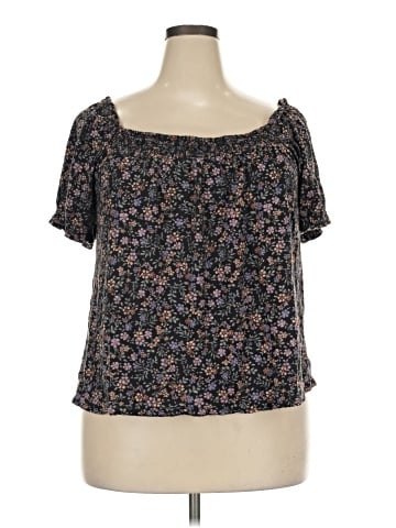 Lucky Brand Short Sleeve Blouse (view 1)