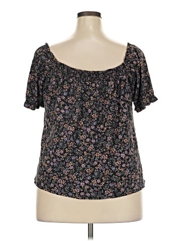Lucky Brand Short Sleeve Blouse (view 2)