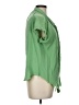 Umgee 100% Cotton Green Short Sleeve Blouse Size L - photo 4